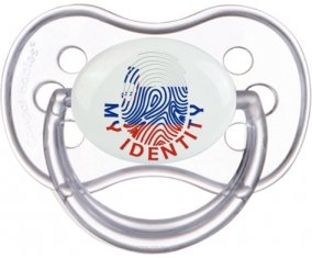 Empreinte My Identity Slovénie Sucette Anatomique Transparente classique