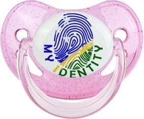 Empreinte My Identity îles Salomon Sucette Physiologique Rose à paillette