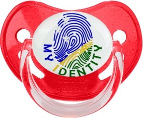 Empreinte My Identity îles Salomon Sucette Physiologique Rouge à paillette