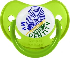 Empreinte My Identity îles Salomon Sucette Physiologique Vert phosphorescente