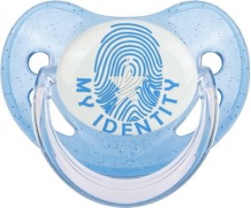 Empreinte My Identity Somalie Sucette Physiologique Bleue à paillette