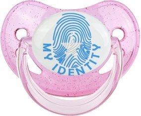Empreinte My Identity Somalie Sucette Physiologique Rose à paillette