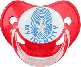 Empreinte My Identity Somalie Sucette Physiologique Rouge à paillette