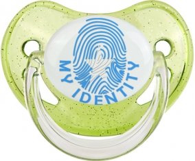 Empreinte My Identity Somalie Sucette Physiologique Vert à paillette