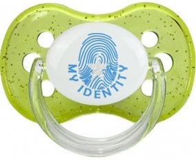 Empreinte My Identity Somalie Tétine Cerise Vert à paillette