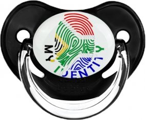 Empreinte My Identity Afrique du Sud Tétine Physiologique Noir classique