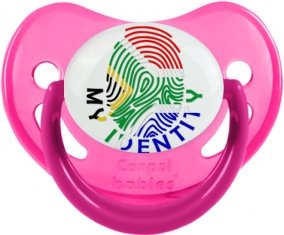 Empreinte My Identity Afrique du Sud Tétine Physiologique Rose phosphorescente