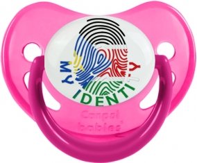 Empreinte My Identity Soudan du sud Sucette Physiologique Rose phosphorescente