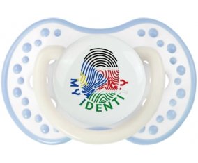 Empreinte My Identity Soudan du sud Sucette LOVI Dynamic Blanc-cyan classique