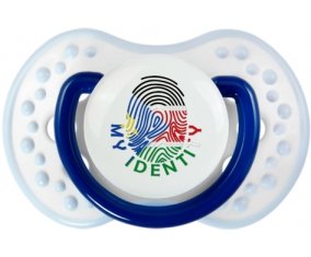 Empreinte My Identity Soudan du sud Sucette LOVI Dynamic Marine-blanc-bleu classique
