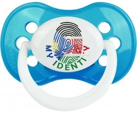 Empreinte My Identity Soudan du sud Sucette Anatomique Cyan classique