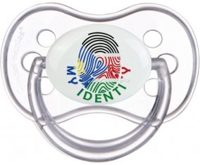 Empreinte My Identity Soudan du sud Sucette Anatomique Transparente classique