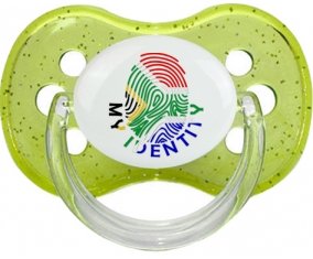 Empreinte My Identity Afrique du Sud Sucete Cerise Vert à paillette