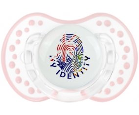 Empreinte My Identity Géorgie du Sud et les Îles Sandwich du Sud Tétine LOVI Dynamic Retro-blanc-rose-tendre classique