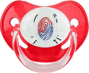 Empreinte My Identity Corée du Sud Sucette Physiologique Rouge à paillette