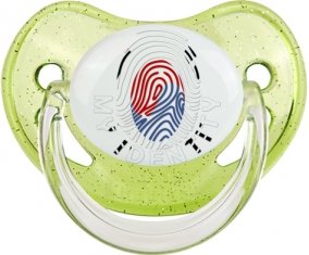 Empreinte My Identity Corée du Sud Sucette Physiologique Vert à paillette