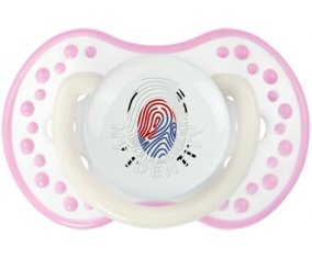 Empreinte My Identity Corée du Sud Sucette LOVI Dynamic Blanc-rose phosphorescente