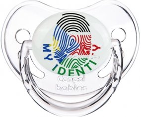 Empreinte My Identity Soudan du sud Sucette Physiologique Transparent classique