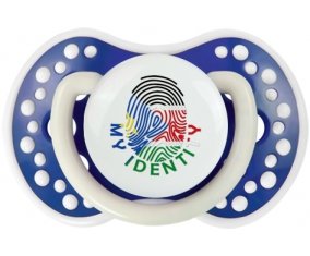Empreinte My Identity Soudan du sud Sucette LOVI Dynamic Bleu-marine phosphorescente