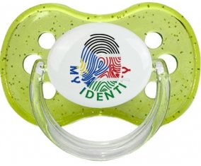 Empreinte My Identity Soudan du sud Tétine Cerise Vert à paillette