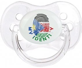 Empreinte My Identity Soudan du sud Tétine Cerise Transparent classique