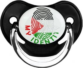 Empreinte My Identity État de Palestine Sucette Physiologique Noir classique