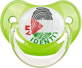 Empreinte My Identity État de Palestine Sucette Physiologique Vert classique