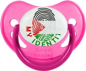 Empreinte My Identity État de Palestine Sucette Physiologique Rose phosphorescente