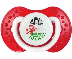 Empreinte My Identity État de Palestine Sucette LOVI Dynamic Blanc-rouge classique