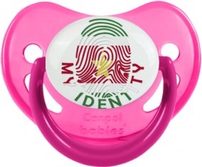 Empreinte My Identity Suriname Tétine Physiologique Rose phosphorescente