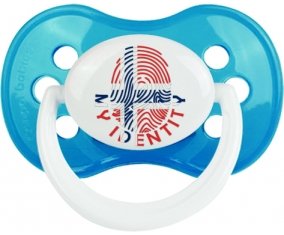 Empreinte My Identity Svalbard et Jan Mayen Sucette Anatomique Cyan classique