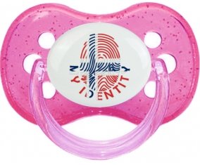 Empreinte My Identity Svalbard et Jan Mayen Sucette Cerise Rose à paillette