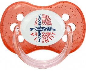 Empreinte My Identity Svalbard et Jan Mayen Sucette Cerise Rouge à paillette