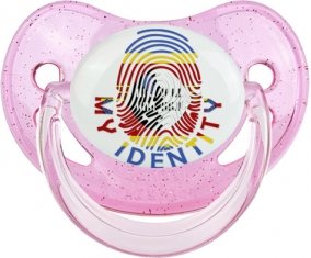 Empreinte My Identity Swaziland Sucette Physiologique Rose à paillette