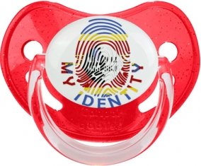 Empreinte My Identity Swaziland Sucette Physiologique Rouge à paillette