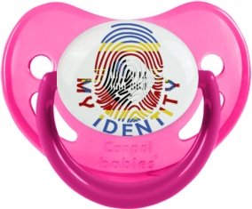 Empreinte My Identity Swaziland Sucette Physiologique Rose phosphorescente