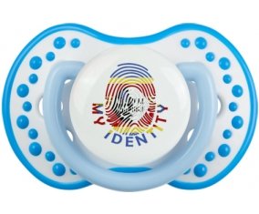 Empreinte My Identity Swaziland Sucette LOVI Dynamic Blanc-bleu phosphorescente