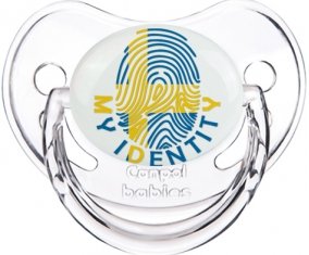 Empreinte My Identity Suède Sucette Physiologique Transparent classique