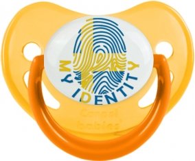 Empreinte My Identity Suède Sucette Physiologique Jaune phosphorescente