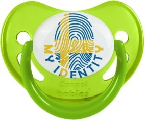 Empreinte My Identity Suède Sucette Physiologique Vert phosphorescente