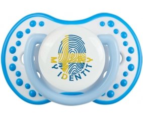 Empreinte My Identity Suède Sucette LOVI Dynamic Blanc-bleu phosphorescente