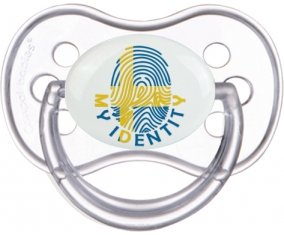 Empreinte My Identity Suède Sucette Anatomique Transparente classique