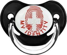 Empreinte My Identity Suisse Tétine Physiologique Noir classique