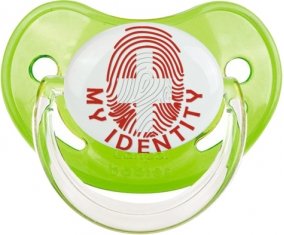 Empreinte My Identity Suisse Tétine Physiologique Vert classique