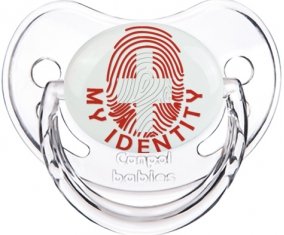 Empreinte My Identity Suisse Tétine Physiologique Transparent classique