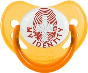 Empreinte My Identity Suisse Tétine Physiologique Jaune phosphorescente