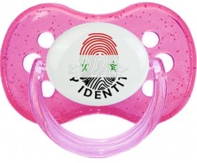 Empreinte My Identity République arabe syrienne Sucette Cerise Rose à paillette