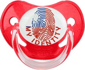 Empreinte My Identity Taïwan Sucette Physiologique Rouge à paillette