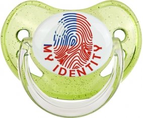 Empreinte My Identity Taïwan Sucette Physiologique Vert à paillette