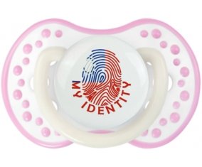 Empreinte My Identity Taïwan Sucette LOVI Dynamic Blanc-rose phosphorescente